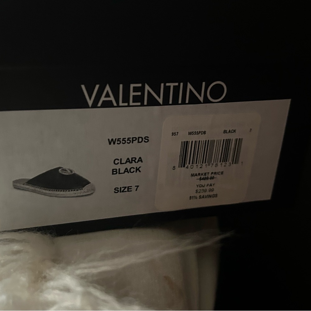Valentino Black Espadrilles with Gold Detail - Picture 4 of 4